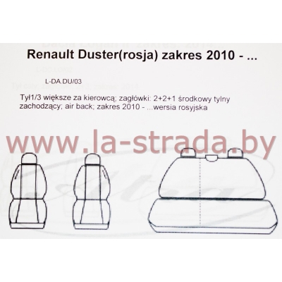 Renault Duster (10-15, 15-) [Z03] (O.S.1/3, подг.2+2+1, RUS)